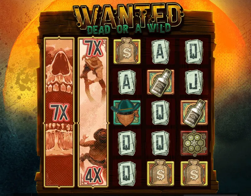 wanted dead or a wild 7x bonus